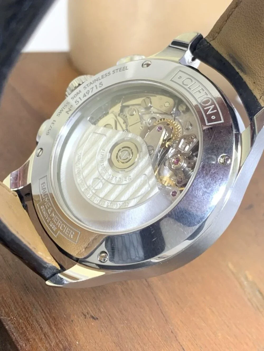 Baume & Mercier Men's Watch MOA10211 Clifton Swiss Automatic Chronograph 43mm
